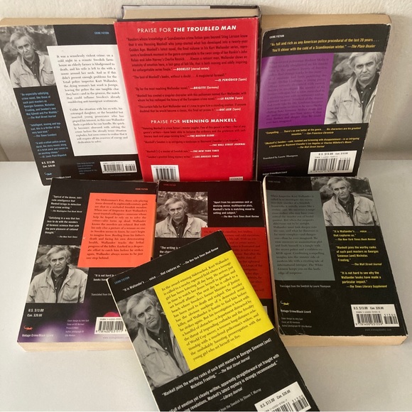 7 Hanning Makell Books Kurt Wallander Series - Picture 9 of 12